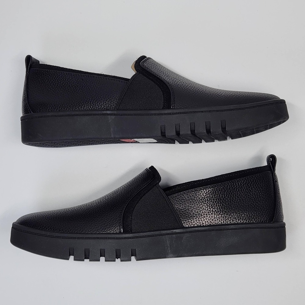 Vionic Cambria Shoes Womens Size 8.5 Black Leather Comfort Slip On Casual - Picture 13 of 14
